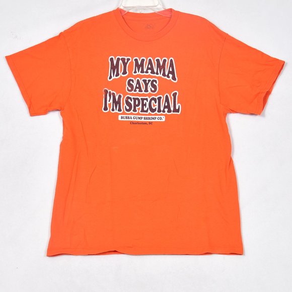 Mama Says I’m Special Bubba Gump Shrimp Co.  T-Shirt Size S Orange Charleston SC - Picture 1 of 4
